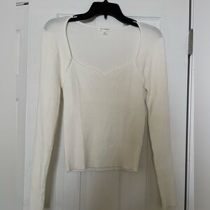 White Long Sleeve Top